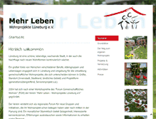Tablet Screenshot of mehr-leben-wohnprojekte.org